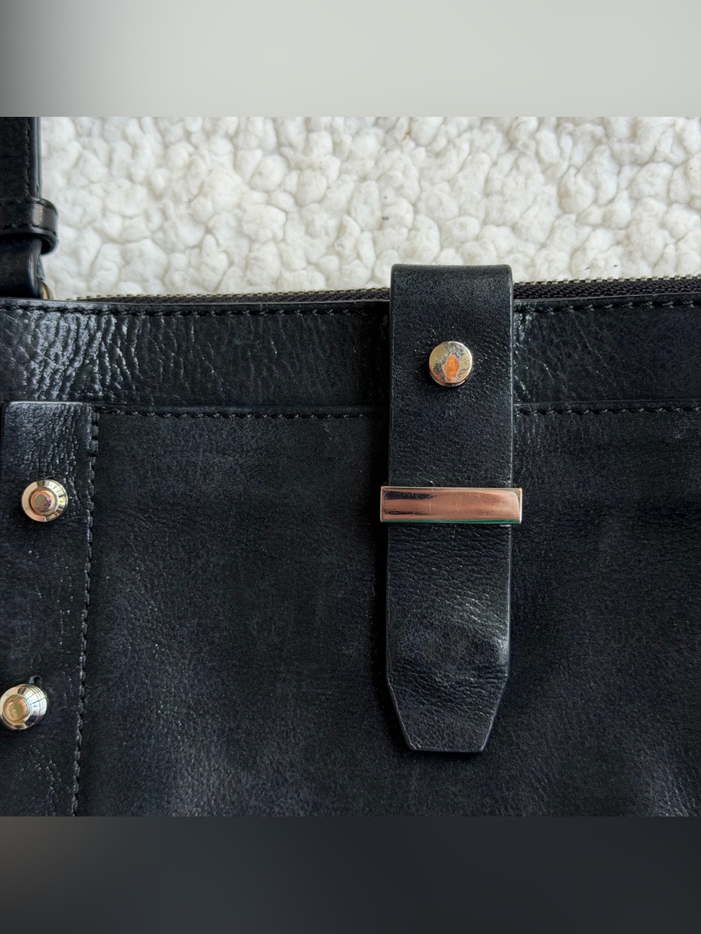 Botkier Warren Studded Black Leather Crossbody Bag - Picture 9 of 9